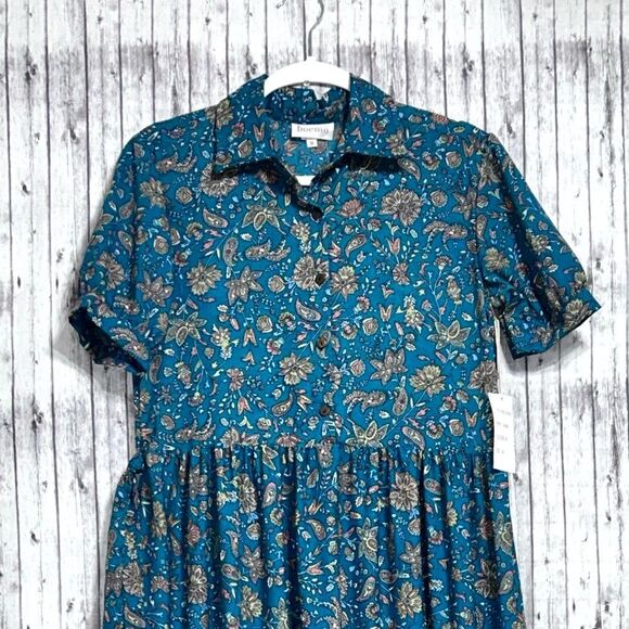 Anthropologie/Boemo Floral Boho Belted Maxi Dress - Picture 3 of 8